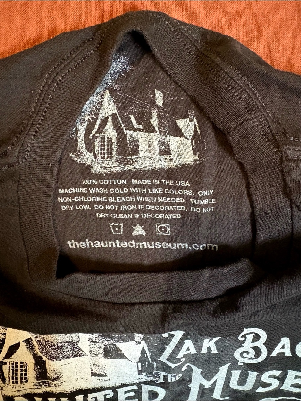 Zack Baggins Haunted Museum Black Graphic T - Picture 2 of 2